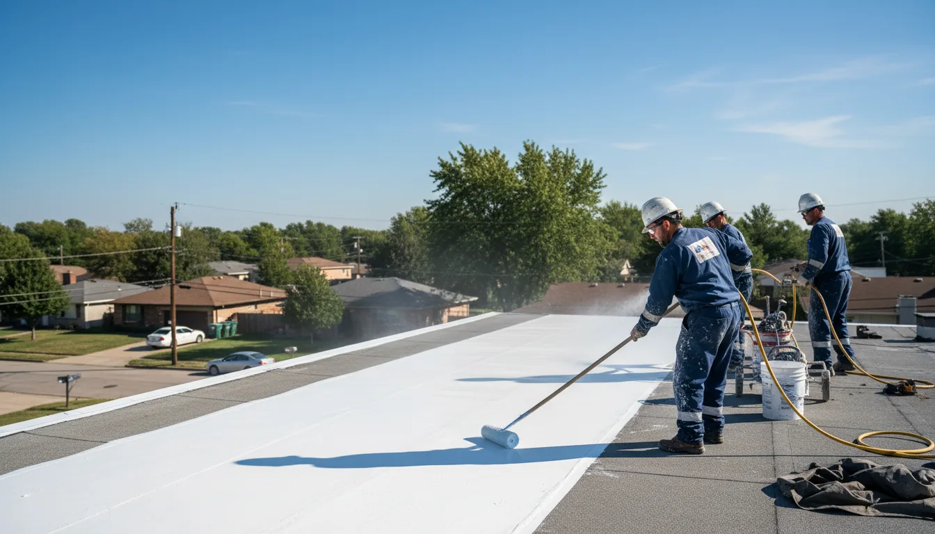 Commercial roof coating in Bruno, WV near me